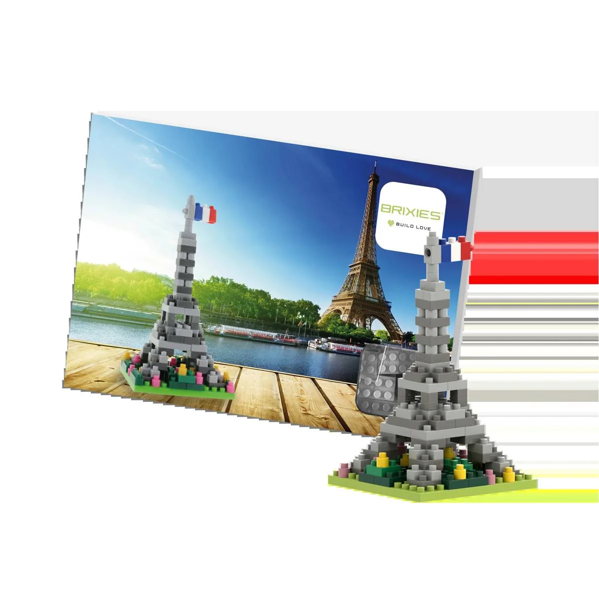 BRIXIES Carte postale Tour Eiffel (BRIXIES-220.063) - prix | Brick Broker