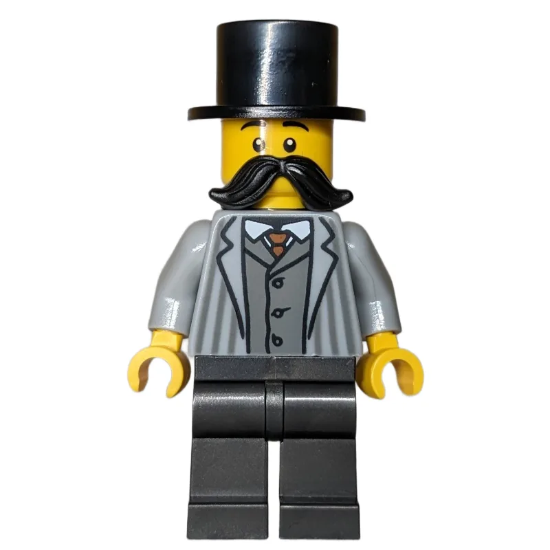 Passenger, Light Bluish Grey Torso, Pearl Tit… — minifigurine LEGO | Brick Broker
