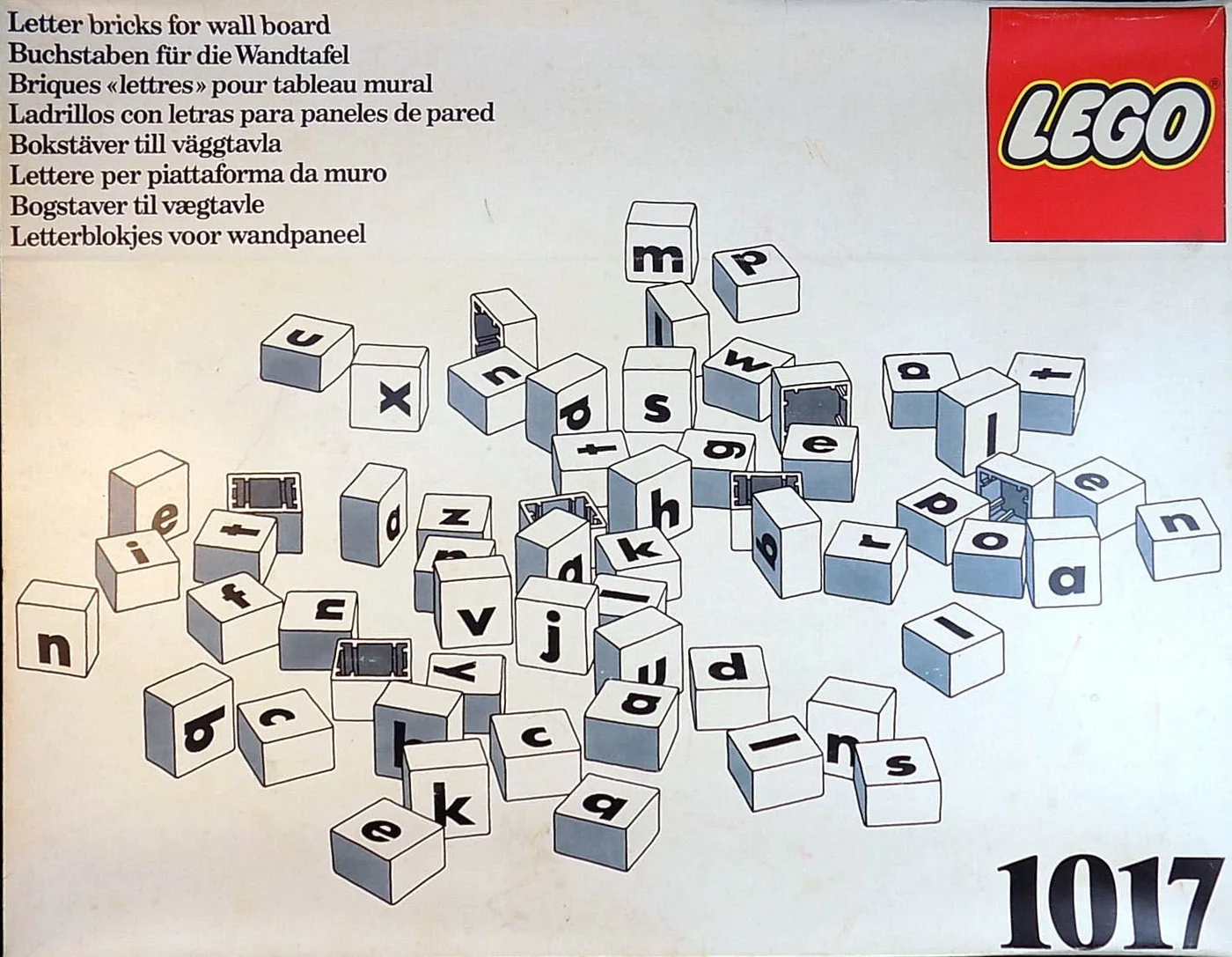 LEGO 1017 Briques lettres pour tableau mural - prix | Brick Broker