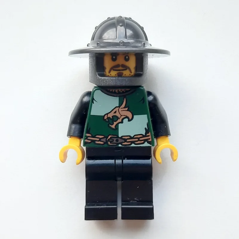 Dragon Knight, Dark Green, Wide Brim Helmet,… — minifigurine LEGO | Brick Broker
