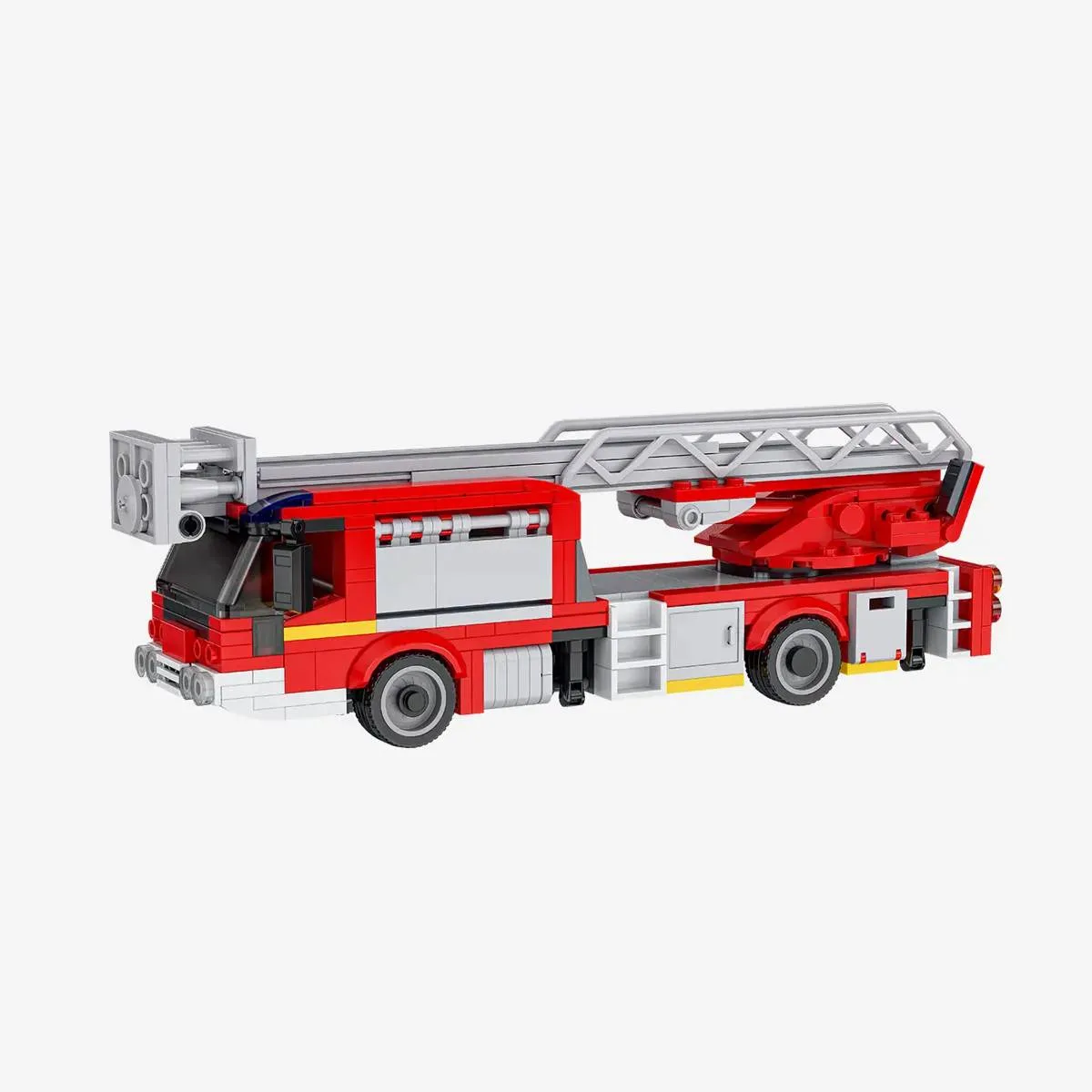 BlueBrixx Camion échelle à plancher bas des pompiers (BB-110129) - prix | Brick Broker