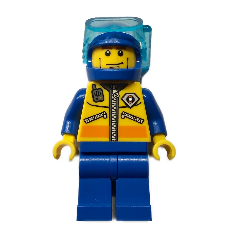 Coast Guard Diver, Yellow Jacket with Zipper,… — minifigurine LEGO | Brick Broker