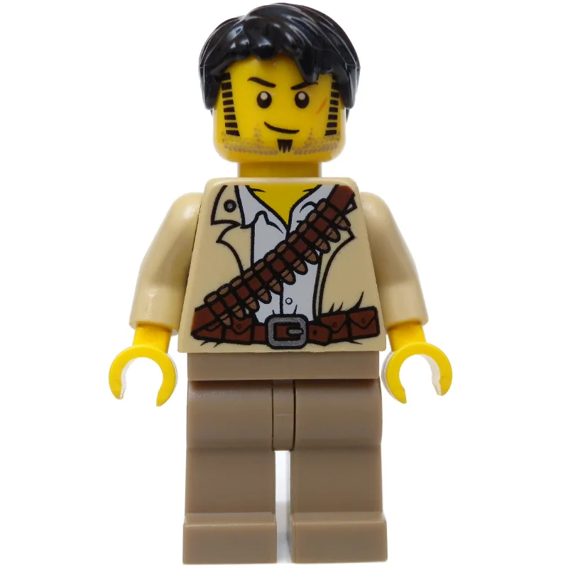 Jake Raines with Ammo Belt (3626b Head) — minifigurine LEGO | Brick Broker