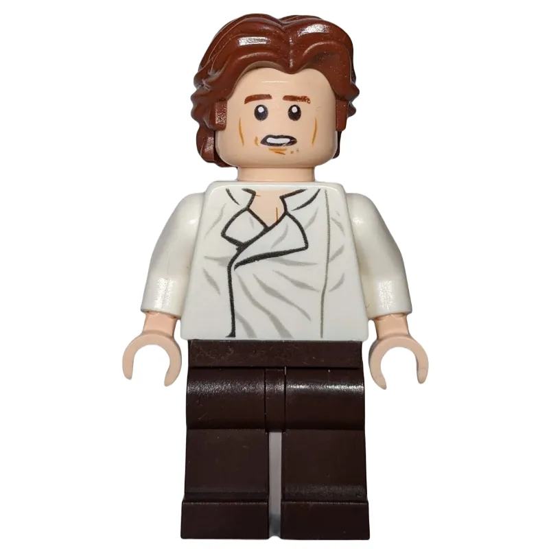 Han Solo, White Shirt, Dark Brown Legs, Dual… — minifigurine LEGO | Brick Broker
