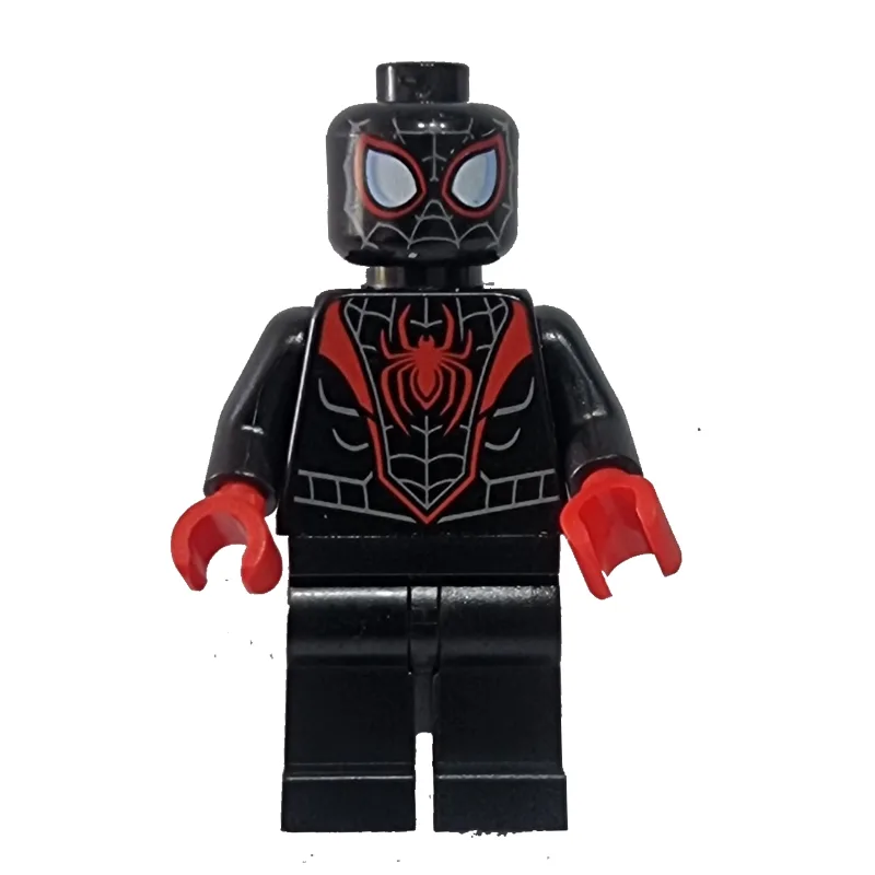 Spider-Man (Miles Morales), Red Hands, Gray F… — minifigurine LEGO | Brick Broker