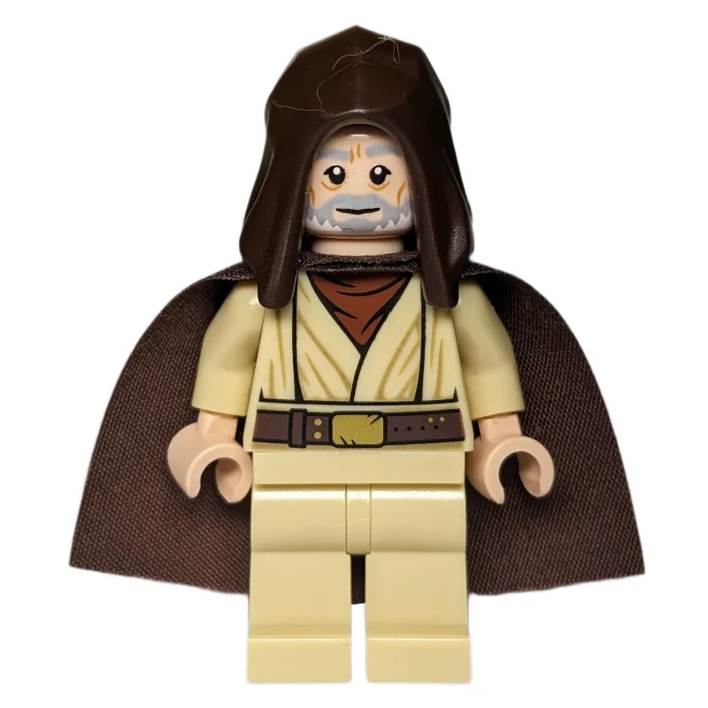 Obi-Wan Kenobi, Old, Tan Robes, Dark Brown Ho… — minifigurine LEGO | Brick Broker