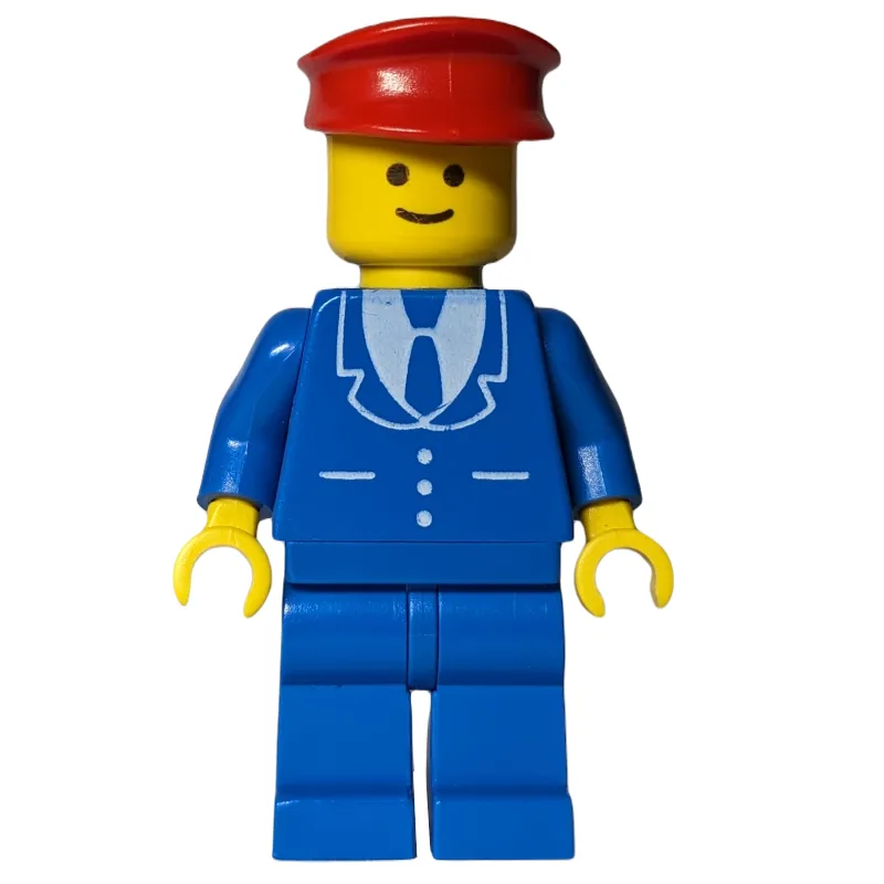 Man - Blue Jacket, Blue Legs, Red Hat — dans quels sets LEGO ? (fig-001010) | Brick Broker