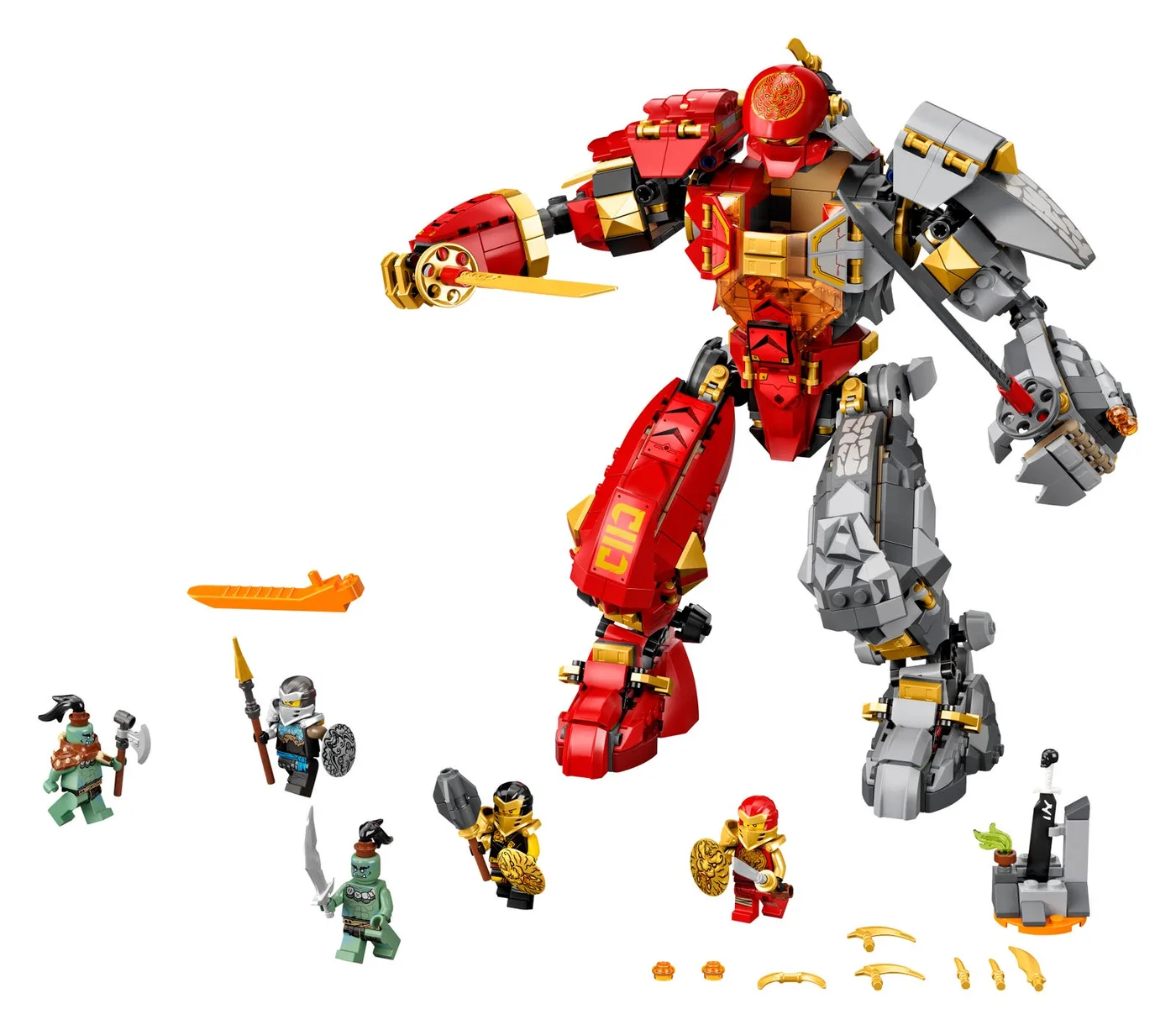 LEGO 71720 Le robot de pierre de feu - prix | Brick Broker