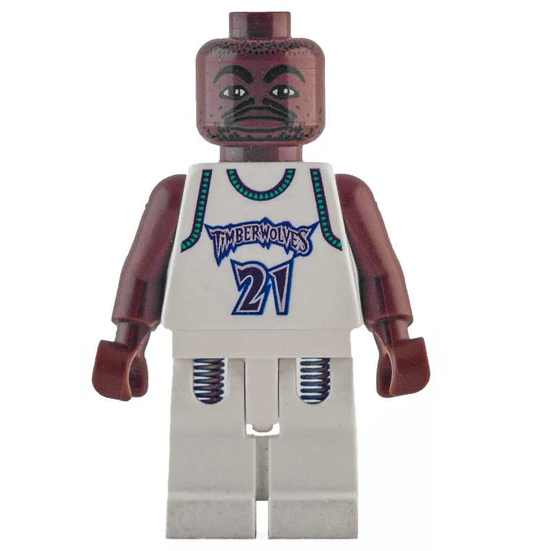 Kevin Garnett, Minnesota Timberwolves #21 — minifigurine LEGO | Brick Broker