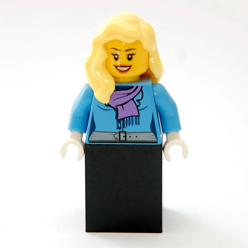 Woman, Medium Blue Jacket with Medium Lavende… — minifigurine LEGO | Brick Broker