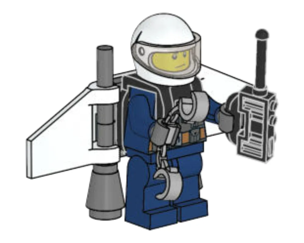 LEGO 951904 Officier de police avec jetpack - prix | Brick Broker