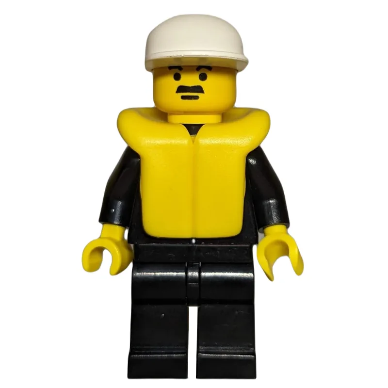Policeman, Black Suit with Tie and Badge, Whi… — minifigurine LEGO | Brick Broker