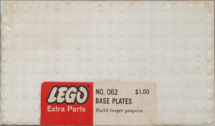 LEGO 062 Cinq grandes plaques de base - Blanc - prix | Brick Broker