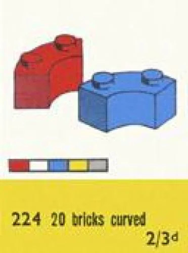LEGO 224 Briques courbes 2 x 2 - prix et où acheter | Brick Broker