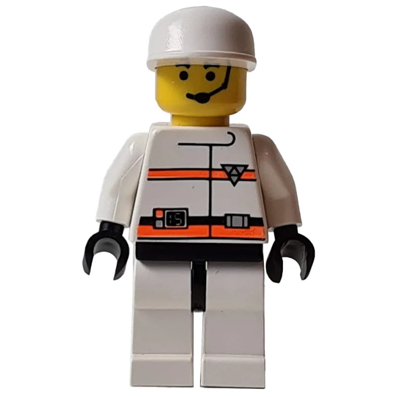 Man - White Torso R.E.S.Q, White Legs, White… — minifigurine LEGO | Brick Broker