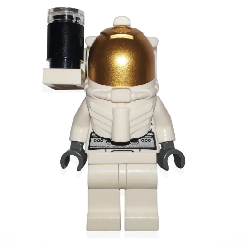 Astronaut, White, Diver Helmet, Gold Visor, S… — minifigurine LEGO | Brick Broker