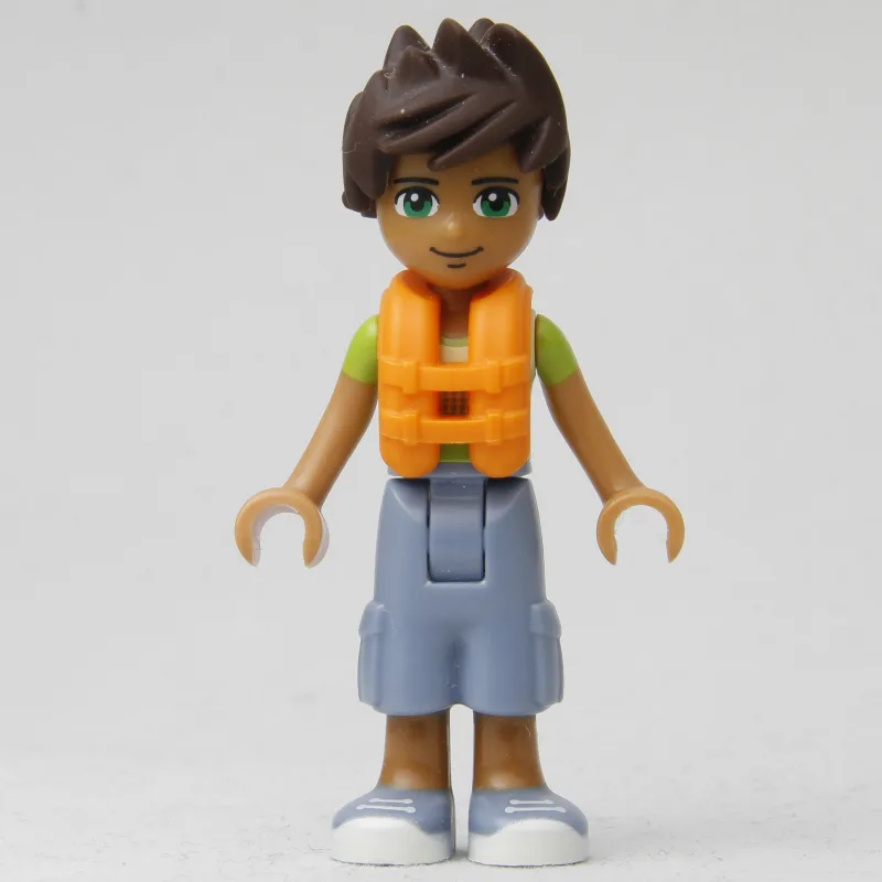 Liam - Bright Green/Yellow Shirt, Sand Blue T… — minifigurine LEGO | Brick Broker