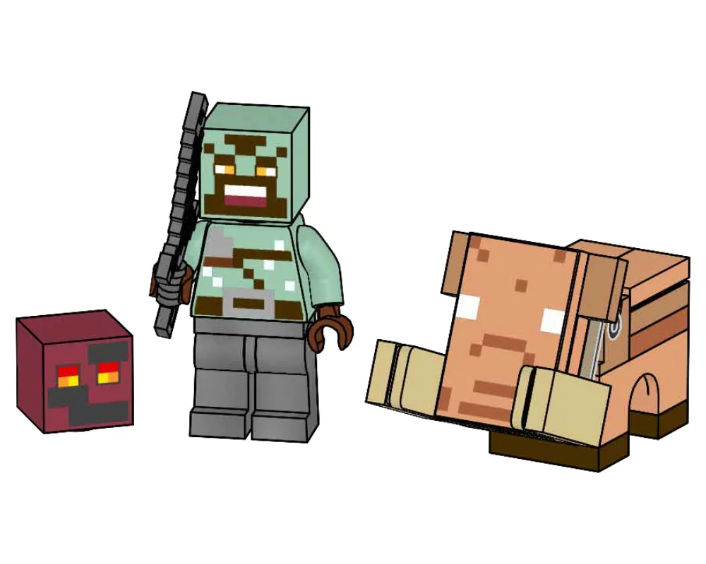 LEGO 662503 Guerrier Orc avec Bébé Hoglin et Cube de Magma - prix | Brick Broker