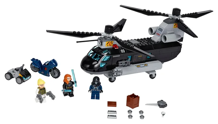 LEGO 76162 La poursuite en hélicoptère de Black Widow - prix | Brick Broker