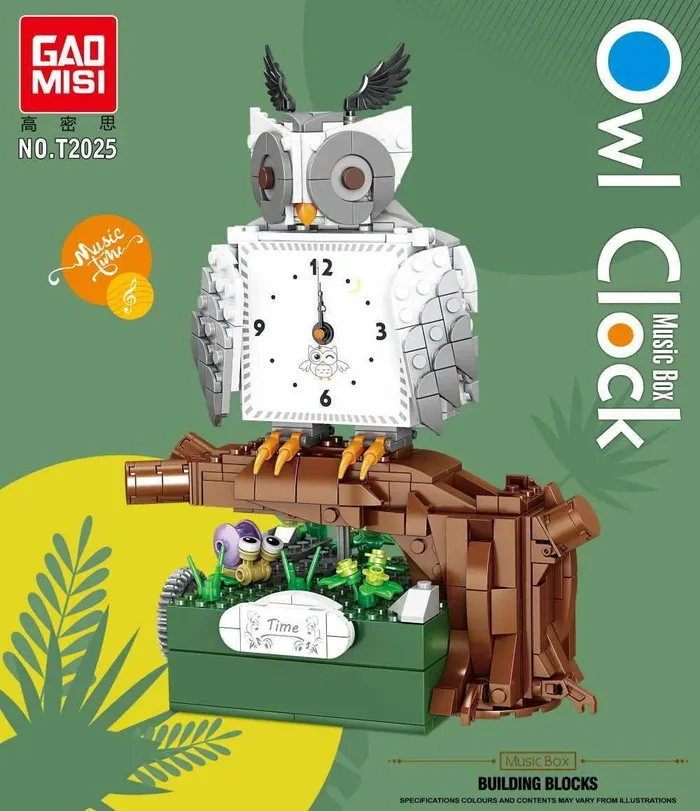 TaiGaoLe Boîte à musique Horloge Chouette (TGL-T2025) - prix | Brick Broker