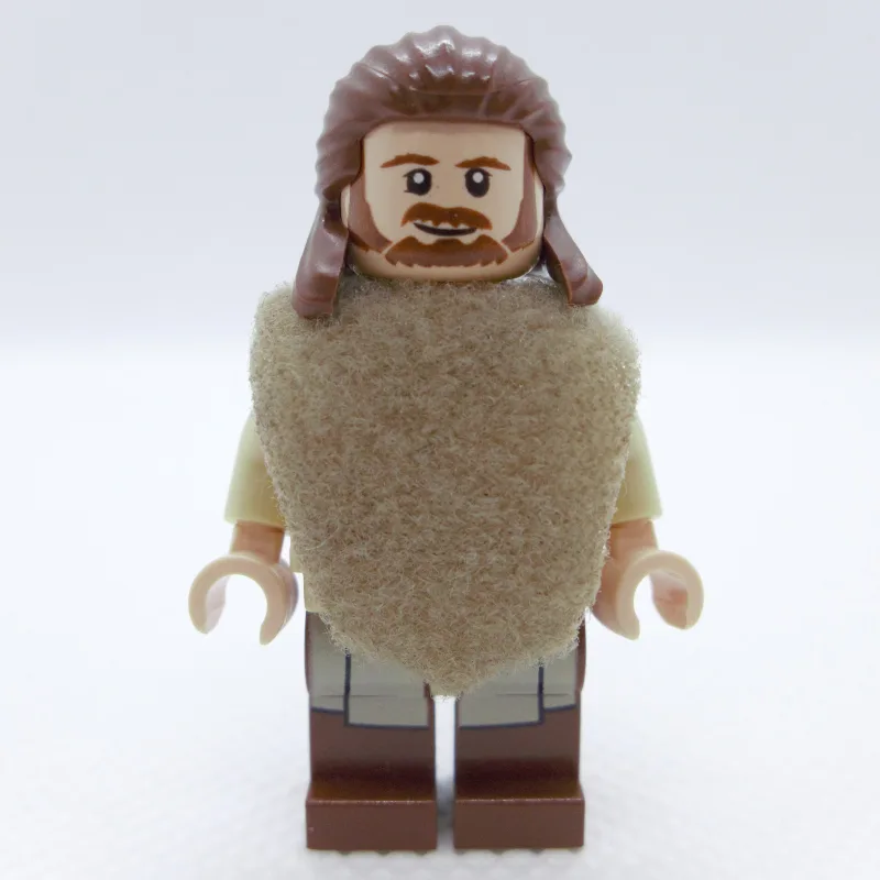 Qui-Gon Jinn, Printed Reddish Brown Legs, Pon… — minifigurine LEGO | Brick Broker