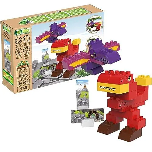 BioBuddi Dinosaure T-Rex & Ptérosaurien Pterodactylus (BIOBUDDI-BB-0187) - prix | Brick Broker