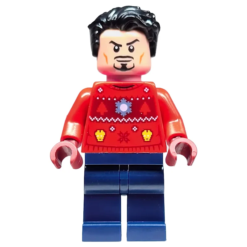 Tony Stark in Ugly Christmas Sweater — dans quels sets LEGO ? (fig-011720) | Brick Broker