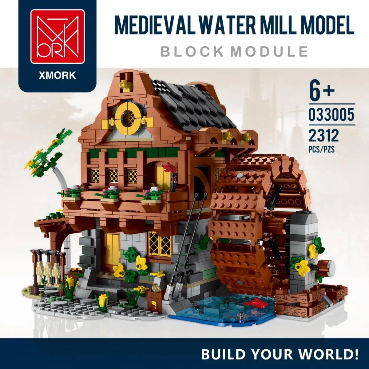 Mork Moulin à eau médiéval (MOR-033005) - prix | Brick Broker