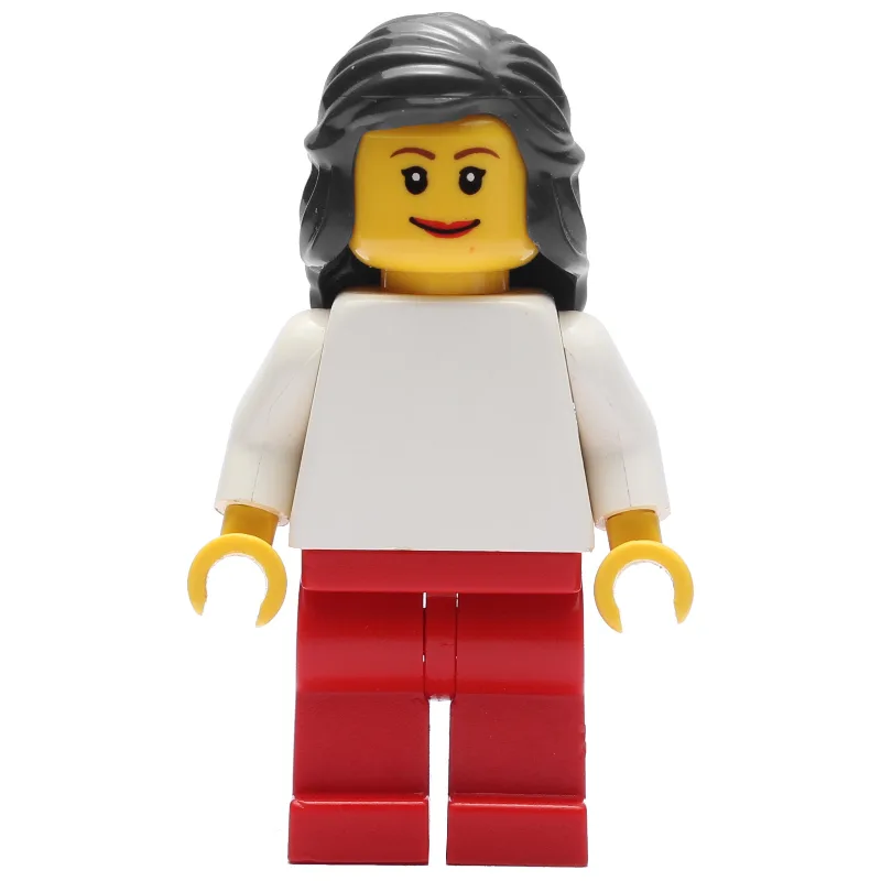 White Torso, Red Legs, Black Hair — dans quels sets LEGO ? (fig-009509) | Brick Broker
