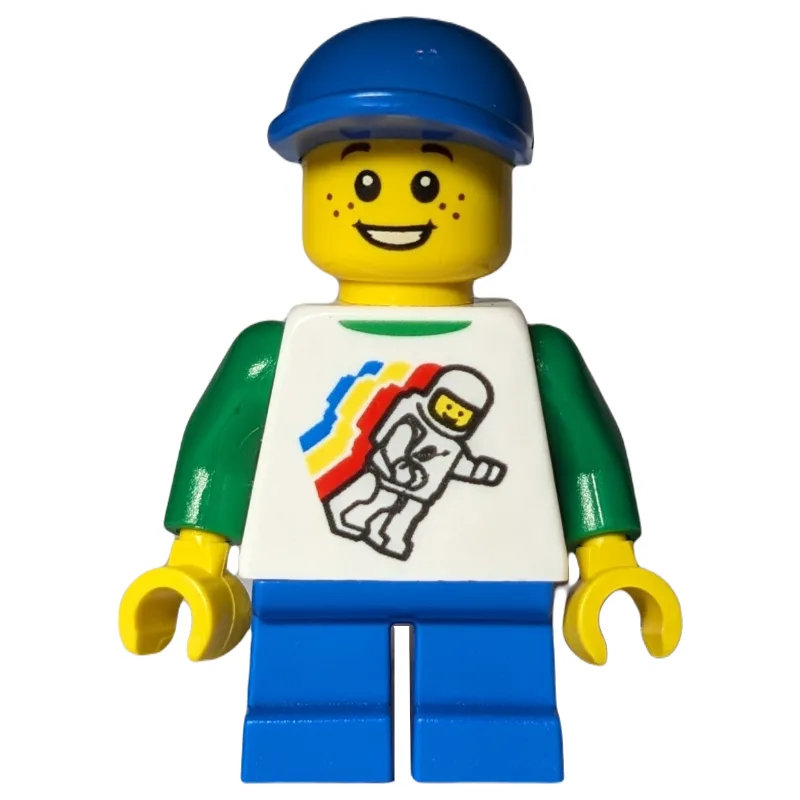 Kid - White Torso, Blue Legs, BLue Cap — dans quels sets LEGO ? (fig-009351) | Brick Broker