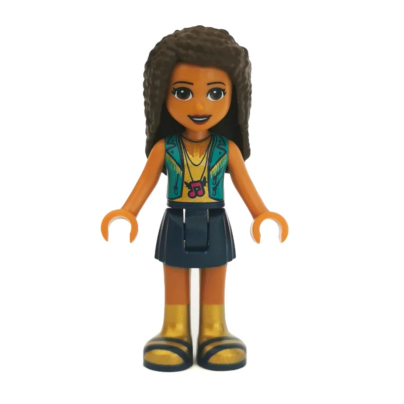 Andrea - Dark Turquoise Jacket, Dark Blue Ski… — minifigurine LEGO | Brick Broker