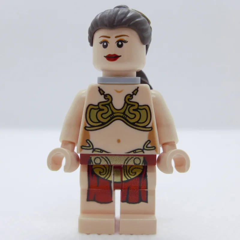 Princess Leia, Slave Outfit, White Pupils, Ne… — minifigurine LEGO | Brick Broker