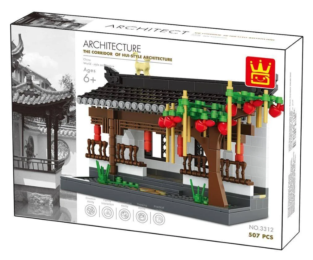 Wange Couloir chinois d'architecture Hui (WAN-3312) - prix | Brick Broker