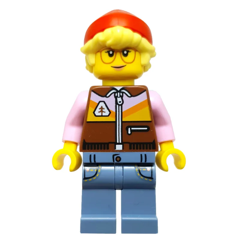 Model Shop Owner, Reddish Brown Torso, Sand B… — minifigurine LEGO | Brick Broker