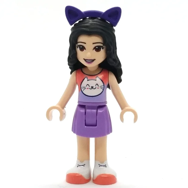 Emma - Coral Top, Medium Lavender Skirt, Dark… — minifigurine LEGO | Brick Broker