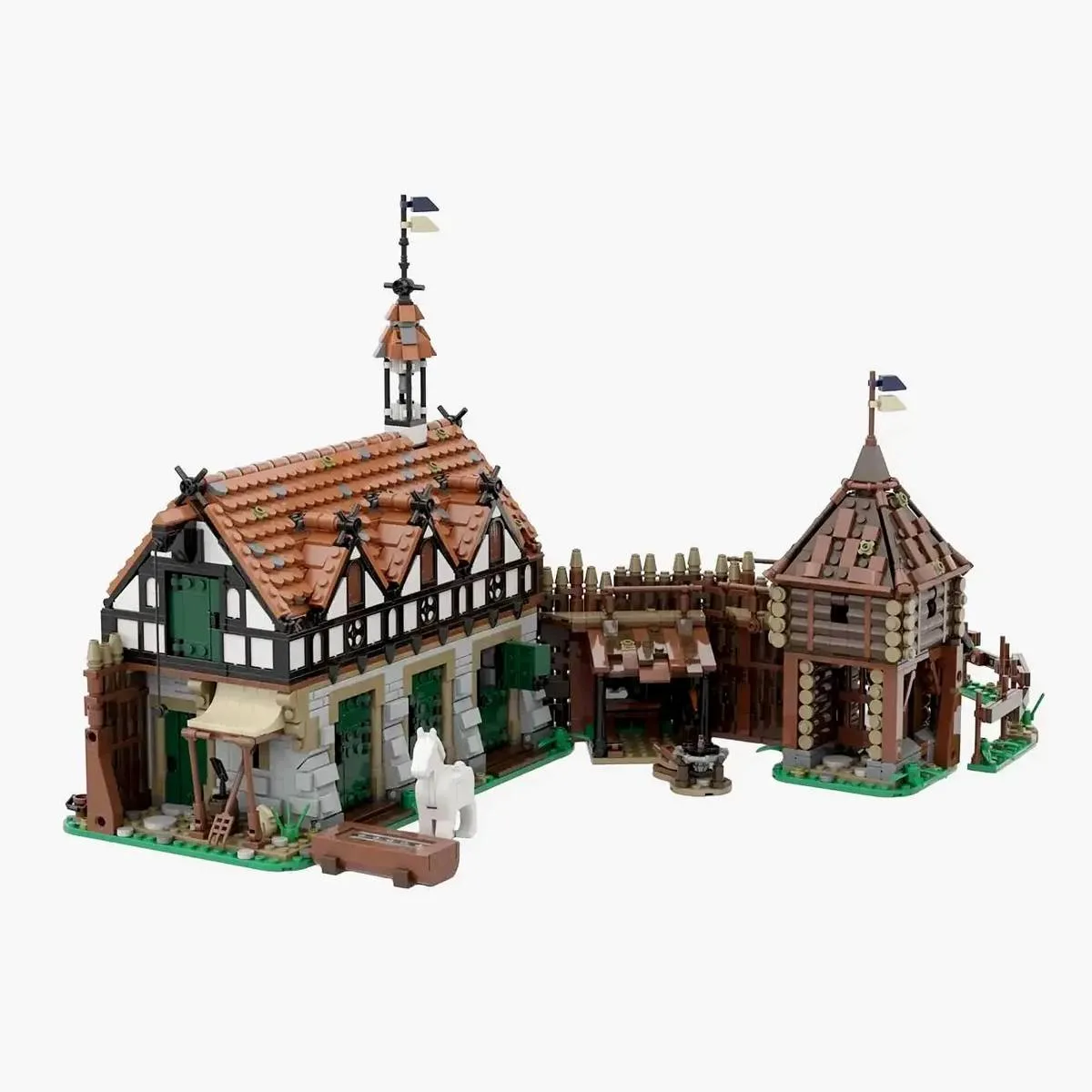 BlueBrixx Château de Blaustein - Écuries (BB-108516) - prix | Brick Broker