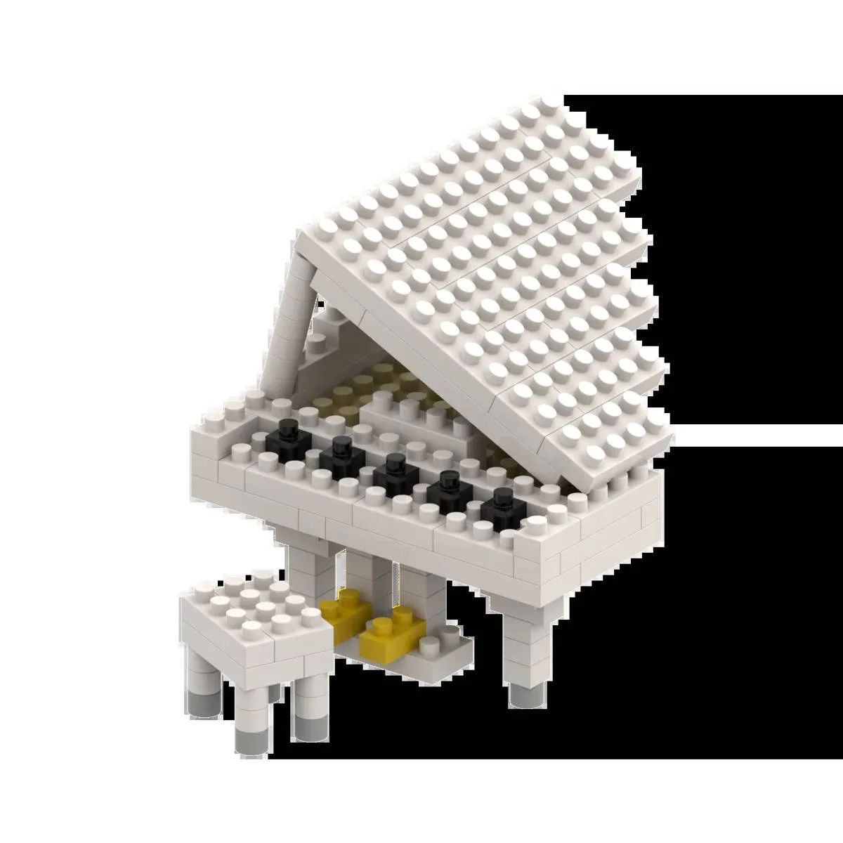 BRIXIES Piano à queue blanc (BRIXIES-200.177) - prix | Brick Broker