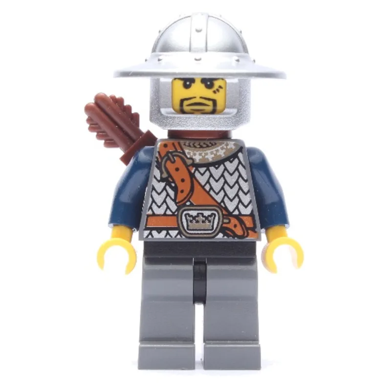 Knight, Archer with Wide Brim Helmet, Quiver,… — minifigurine LEGO | Brick Broker