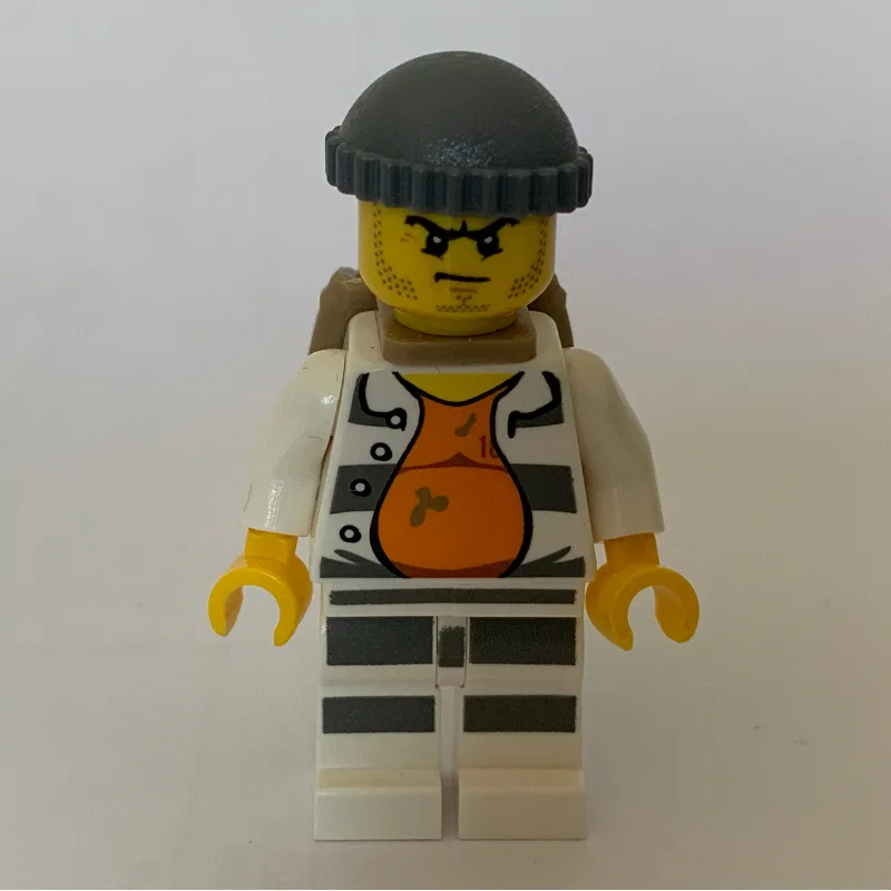 Criminal, Open Prison Shirt #18675 over Orang… — minifigurine LEGO | Brick Broker