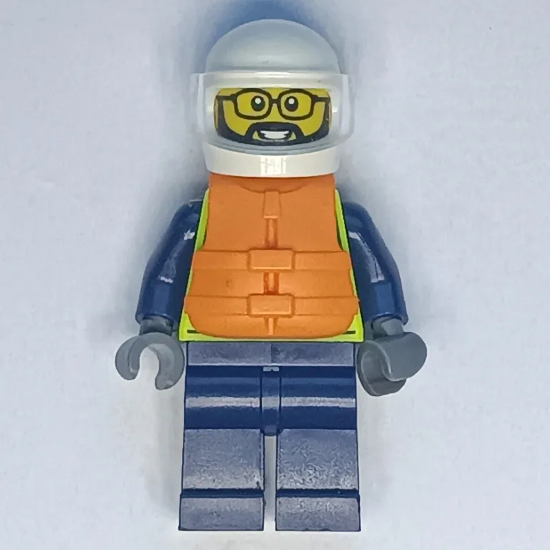 Police Officer, Vibrant Yellow Police Vest, O… — minifigurine LEGO | Brick Broker