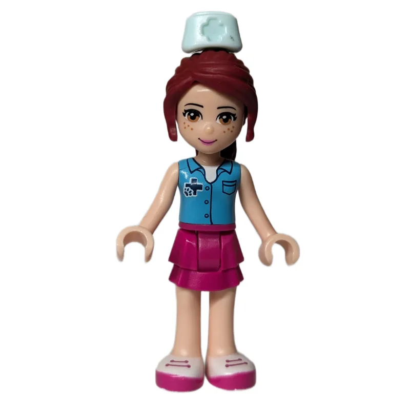 Mia - Medium Azure Shirt, Magenta Skirt, Vete… — minifigurine LEGO | Brick Broker