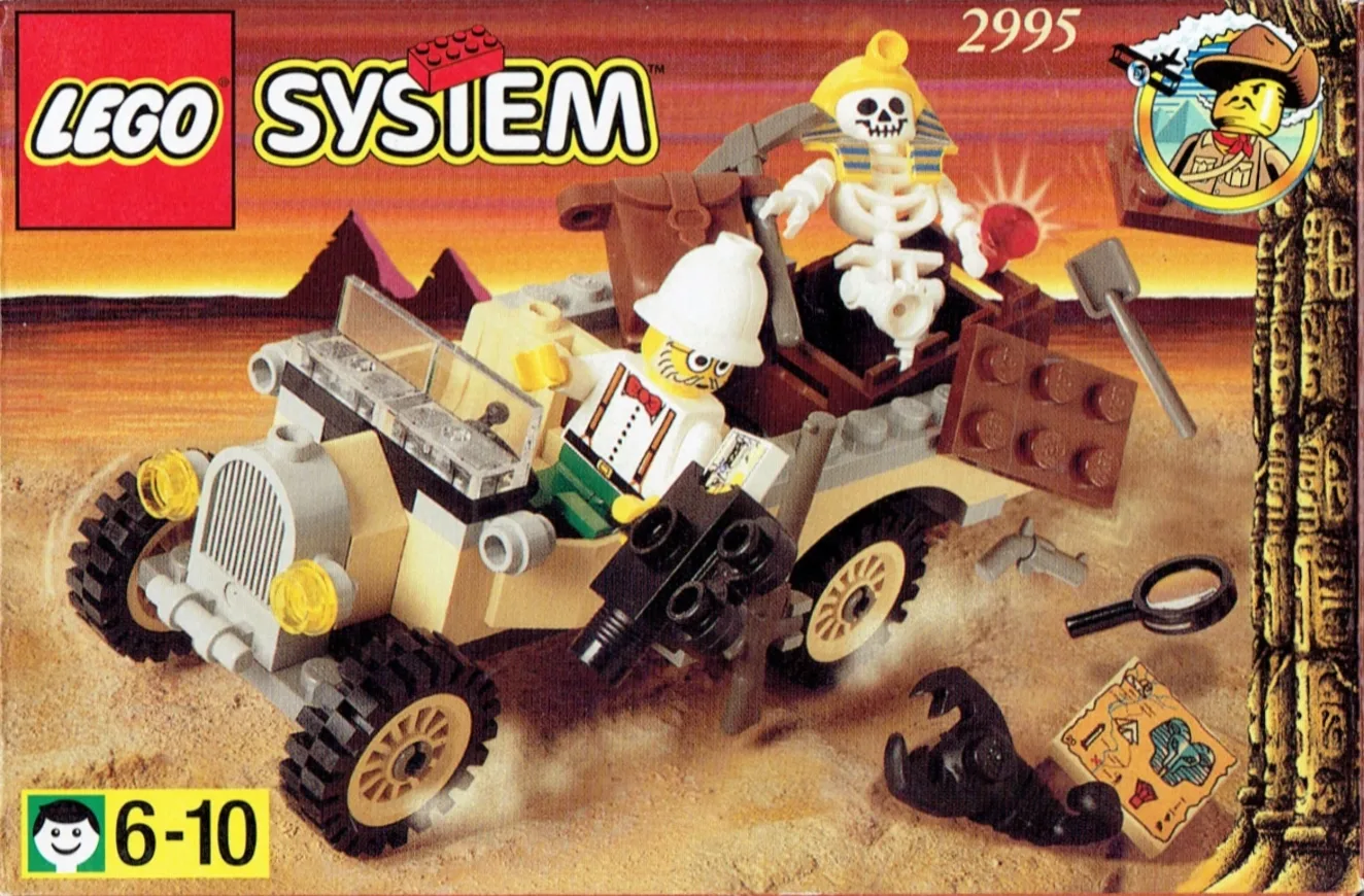 LEGO 2995 Voiture des aventuriers & Squelette - prix | Brick Broker