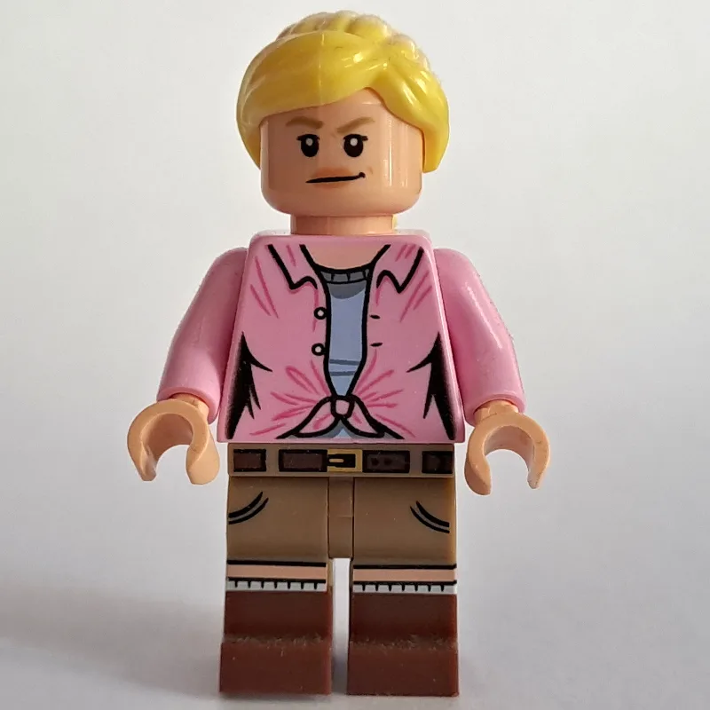 Ellie Sattler, Bright Pink Shirt, Ponytail — minifigurine LEGO | Brick Broker