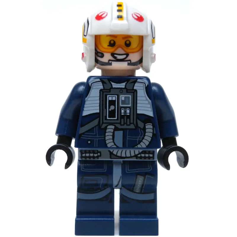 Rebel Pilot Y-wing, Dark Blue Flight Suit, Re… — minifigurine LEGO | Brick Broker