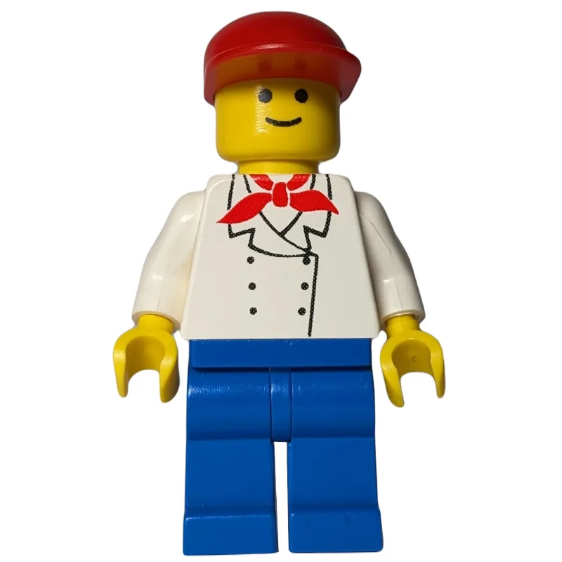 Chef, Red Neckerchief, Blue Legs, Red Cap — minifigurine LEGO | Brick Broker