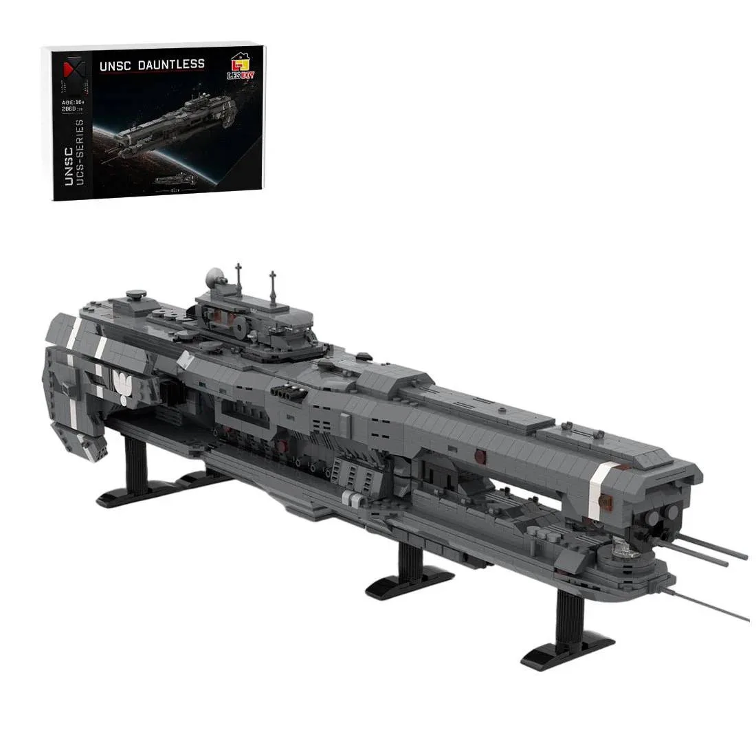 LesDiy Frégate lourde de classe Strident - UNSC Dauntless (LESDIY-3719491) - prix | Brick Broker