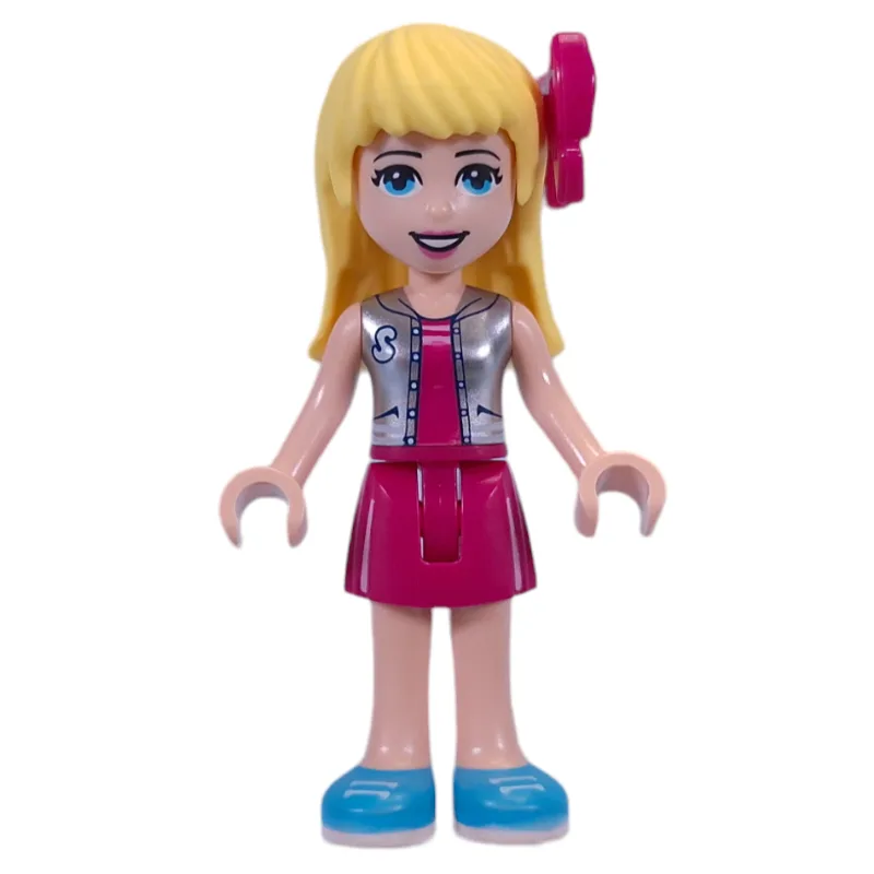 Stephanie - Silver Top, Magenta Skirt, Bow — minifigurine LEGO | Brick Broker