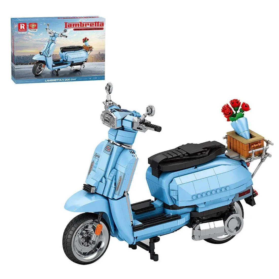 Reobrix Lambretta bleue V200 (REO-11037) - prix | Brick Broker