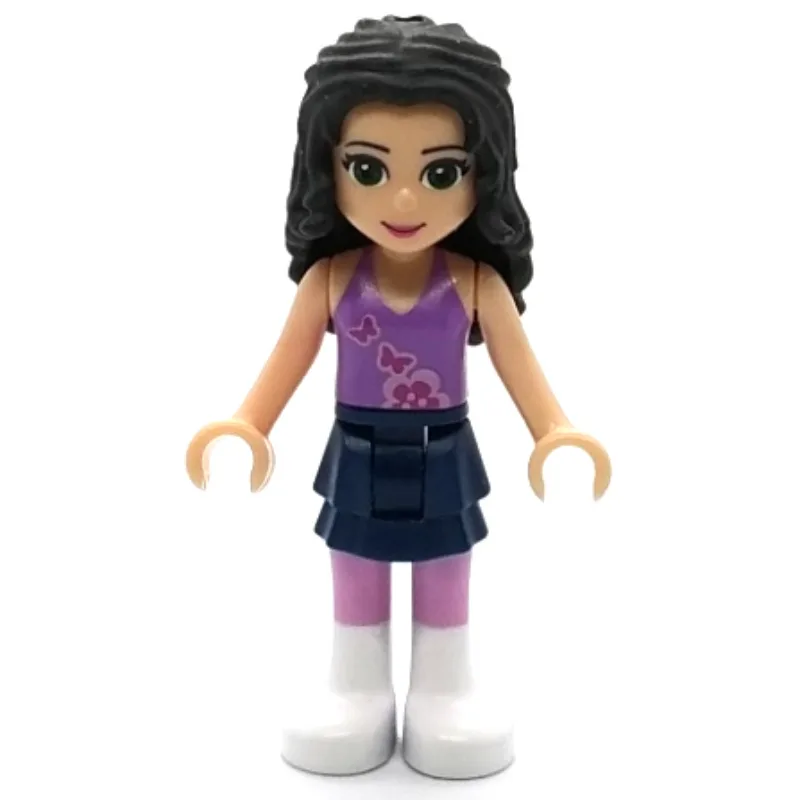 Emma - Lavender Top, Dark Blue Skirt — dans quels sets LEGO ? (fig-001251) | Brick Broker