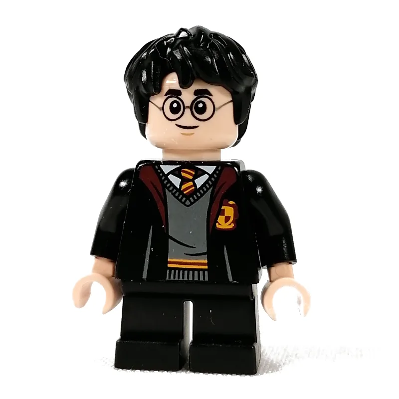 Harry Potter, Gryffindor Robes Open, Short Le… — minifigurine LEGO | Brick Broker